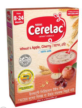 Cerelac 2 Apple & Cherry Baby Food BIB (8 Months+) 350 gm