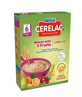 Cerelac 1 Wheat & 3 Fruits (6-24 Month) 180 gm